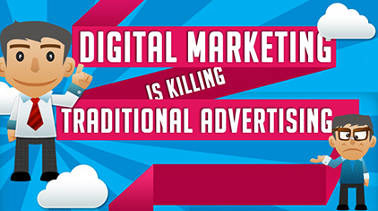 Digital Marketing is Killing Traditional Marketing  INFOGRAPHIC    Inbound Marketing Agency Helping You Get Found Online   SEO Company based in Scottsdale  AZ